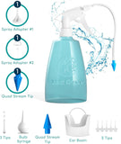 Medi Grade Ear Cleaning Kit Including Ear Cleaner Bottle, Basin, and Ear Bulb Syringe with Quad-Stream tip - Earwax Removal Kit for Enhanced Hearing Clarity - Ear Wax Removal Tool for Ear Hygiene