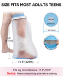 DNEOUXI Waterproof Cast Covers for Shower Leg Adult, Cast Cover for Leg with Non-Slip Bottom, Watertight Leg Cast Protector for Knee Shank Foot Ankle Surgery Dressing Wound, Reusable