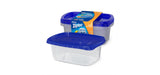 Ziploc Container Large Rectangle, 9 cup Containers - 2 ct