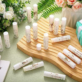 Dunzy 50 Pack Lip Balm in Bulk Gift Set Thank You for Wedding Bridal Baby Shower Favors for Guest Eucalyptus Moisturizing Lip Care Product with Assorted Fruit Flavor for Wedding Party Supplies