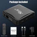 Android 13.0 TV Box 4GB RAM 32GB ROM TV Box RK3528 Quad-Core 64bit Cortex-A53 with Dual Wi-Fi 2.4G/5.0G, BT 5.0/ 3D Ultra HD 8K/ H.265/ 100M LAN/USB 3.0 Smart TV Box