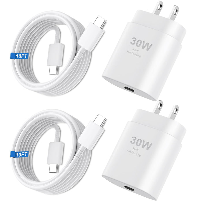 iPhone 16 15 Pro Max Charger Fast Charging, 30W USB C iPhone 15 16 Pro Max Fast Charger Block with 10FT Long USB C Charging Cable for iPhone 16 Pro Max/16 Pro/15 Pro Max,iPad,Samsung Galaxy S24 Ultra