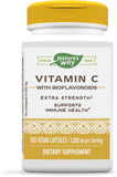 Nature’s Way Vitamin C with Bioflavonoids - Extra Strength - 1 g Vitamin C as Ascorbic Acid - Citrus Bioflavonoids - For Immune Support* - Gluten Free & Dairy Free - 100 Capsules