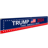 Generic Trump 2024 Flag 120"" x 20"" Take America Back Banner Donald Trump 2024 Sign Banner for Yard Garden Outdoor with 6 Brass Grommets