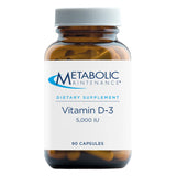Metabolic Maintenance Vitamin D3 5000 IU - Superior Absorption Pure Vitamin D3 & Vitamin C - Extra Strength Bone, Immune, Mood + Cardiovascular Support Supplement, No Fillers (90 Softgel Capsules)
