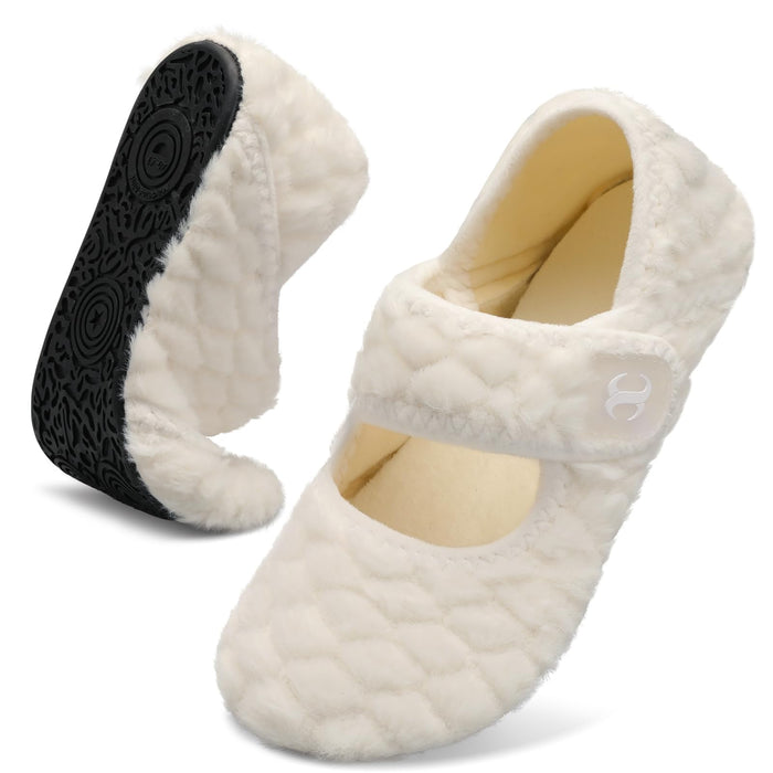 Barefoot Diabetic Slippers Summer Fall Winter Woman's Slippers Plush Diabetic Slippers Elderly Women Senior Mom Maternity Slippers Indoor Bootie Slippers for Women