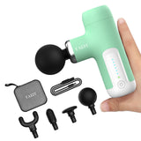 YAEIY Mini Massage Gun, Portable Massage Gun for Deep Tissue Muscle, Handheld Small Massage Gun, Compact Powerful Massager with Case for Travel, Athletes,Office Gifts, Light Green