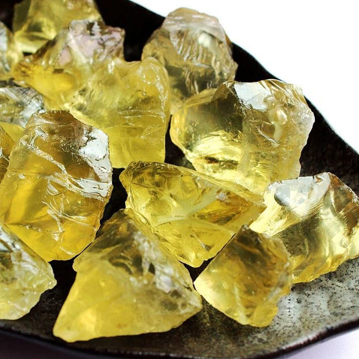 Zenkeeper 1Lb Authentic Raw Citrine Crystal Stone Rough Gemstones Fountain Rocks for Tumbling, Cabbing, Polishing, Wire Wrapping, Wicca & Reiki Crystal Healing