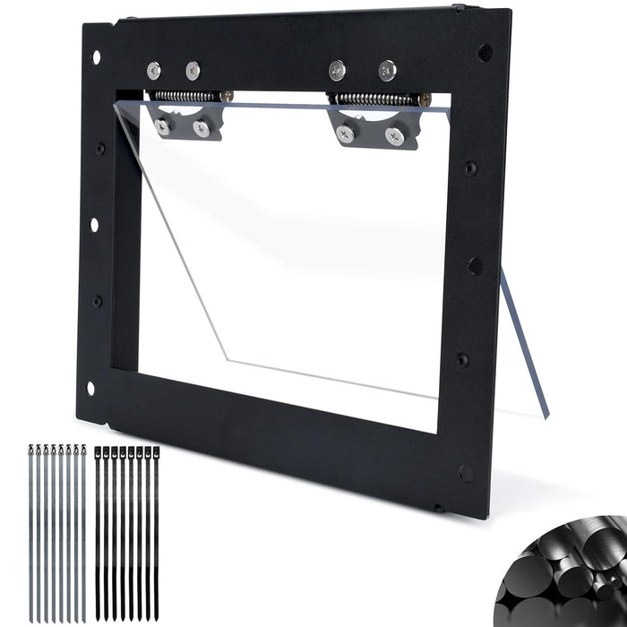 TOPOWN Metal Raccoon One Way Excluder Door One Way Door for Removal Raccoon Trap Contactless Excluder One Way Excluder Valve Raccoon Door One Way Eviction Door for Raccoon Exclusion Device