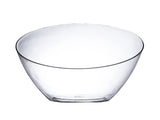 Posh Setting - Clear Plastic Serving Bowls for Party, Angled Bowls, Disposable Chip Bowls, Candy Bowls for Party Table, Salad and Fruit Bowls for Party, Wedding Serving Bowls-Clear, 20 OZ, 5 Pack