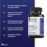 Premier Research Labs OcuVen - Vision & Macular Support - Rich in Carotenoids - Antioxidant Support - with Lutein & Zeaxanthin - Vision Vitamins - Vegan - 60 Plant-Source Capsules