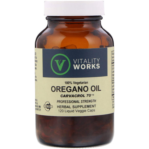 VITALITY WORKS Vegan Oregano Oil, 120 CT