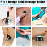 MoMoee Cold Massage Roller Ball,Manual Massage Ball Roller for Ice and Heat Therapy,Deep Tissue Massage Ball for Sore Muscles,Joint Pain,Muscle Recovery