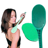 The Body Scratcher Ultimate Back Scratcher Long Sturdy Handle, Huge Scratch Surface, Swappable Heads Soft and Firm, Exfoliates, Massages Scalp, a Back Scratcher For Every Part of Your Body