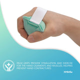 NYOrtho Pair of Palm Grips Hand Contracture Cushions with Elastic Band - Sweat Resistant Machine Washable Palm Protector