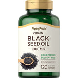 Piping Rock Black Seed Oil 1000mg | 120 Softgel Capsules | Cold Pressed Virgin | Solvent Free, Non-GMO, Gluten Free Supplement