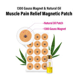 [45Pack] Muscle Magnetic Patch with Natural Oil, Magnetic Acupressure Patches, 1300 Gauss, Magnet Therapy, Light Magnetic Energies, Made in South Korea (45)