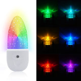 Color Changing Night Lights Plug into Wall, 4 Pack, RGB Led Nightlights with Light Sensors, Plug in Night Light for Kids Room, Bedroom, Bathroom, Automatic Nightlight for Children, Adults, Girls