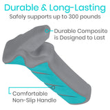 Vive Car Handle Assist for Elderly - Scratch Proof Latch - Auto Grab Bar Cane Support Aid - Standing Mobility Safety Tip to Help Get Out - Portable Assistive Device for Seniors, Handicapped