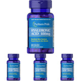 Puritan's Pride Hyaluronic Acid 100 mg Capsules, 60 Count (Pack of 4)