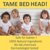 T is for Tame - All-Natural Hair Taming Cream for Kids, Frizz & Flyaway Control, Coconut Oil & Jojoba Leave-In, Safe for Babies & Toddlers, Non-Greasy, 3.38 Fl Oz (Bundle of 2)