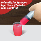 30 Pack Party Jello Shot Syringes Plastic Syringe Shots 2 oz Syringes for Jello Shots, Large Reusable Drink Syringes for Halloween, Christmas, Thanksgiving Party Favors Supplies