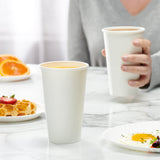 Comfy Package [16 oz. - 100 Count Disposable White Paper Cups, Hot Coffee Cups - Eco-Friendly Hot Cups