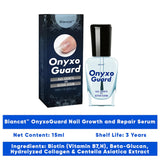 Biancat OnyxoGuard Nail Growth and Repair Serum,Nail Strengthener for Thin Nails, Brittle & Damaged Strengthener Base Coat Nail Polish Repair Nail Growth Treatment (1PC)