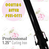 abp 1.25 Inch Curling Iron with Ceramic Coating Barrel for Long/Medium Hair, 1 1/4 Inch Extra Long Barrel,Instant Heat up to 450°F clamp,Hair Waving Style Tool Girls & Women