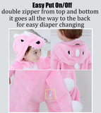 Baby Pink Dinosaur Costumes Unisex Toddler Outfit Halloween Dress Up Romper 3-4 Years