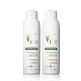 Klorane Dry Shampoo with Oat Milk, Non-Aerosol, Loose-powder, All Hair Types, Ultra Gentle, No White Residue, Paraben & Sulfate-Free Duo (Pack of 2)