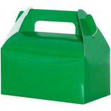 UnicoPak 30 Pack Shiny Green Party Favor Treat Boxes, Gable Goodie Boxes Candy Boxes, Green Gift Boxes for Birthday Party Favors Holiday, St. Patrick's Day, Christmas – 6.5x3.5x3.5 Inches