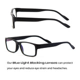 Readerest Blue Light Blocking Reading Glasses, UV Protection, Blue Blockers Glasses for Men (3.0 Correction)