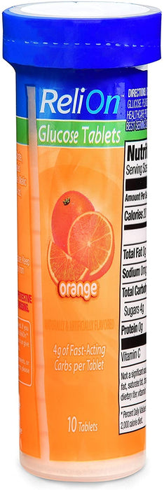 Relion Glucose Tabets: Orange, Tropical and Fruit Punch Total 30 Tablets