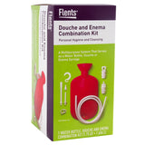 Flents Douche and Enema Combination Kit for Men and Women, Large Capacity, Multipurpose Cleaning System, Made with Comfortable Material, Red (1.66 L)