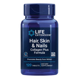 Life Extension Hair, Skin & Nails Formula with Collagen – 120 Tablets