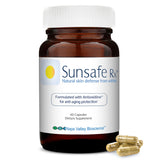 Sunsafe Rx Anti Aging Supplement: Natural Skin Protection Pills with Antioxidants for a Youthful Appearance & Eye Health + Vitamins, Minerals, & 250mg Polypodium Leucotomos (60 Capsules)