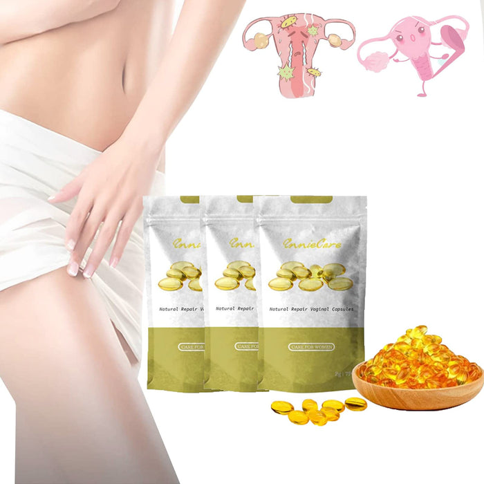 AnnieCare Instant Anti-Itch Detox Slimming Products, Annie Care Capsulas, Firming Repair & Pink and Tender Natural Capsules, Stay Clear & Fresh, Revert to Tight and Tender State (3PCS)