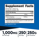 Nutricost HMB Powder (Beta-Hydroxy Beta-Methylbutyrate) 250 Grams - Gluten Free & Non-GMO
