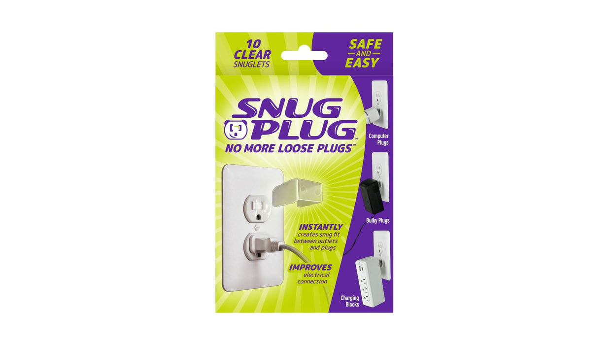 Snug Plug - Your Loose Outlet Fix (10/Pack Clear)