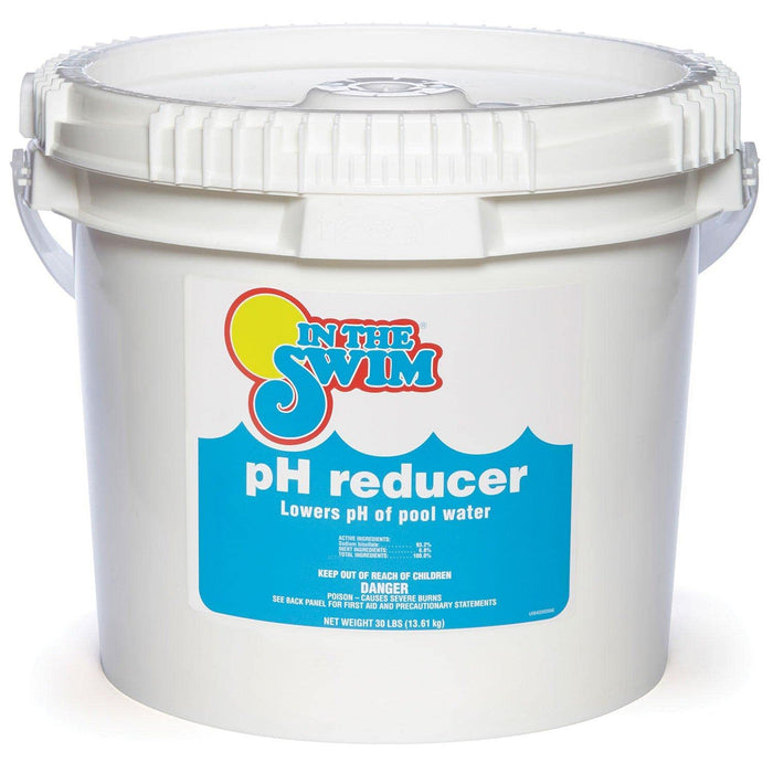 In The Swim pH Reducer for Swimming Pools, Spas, and Hot Tubs - Lowers Alkalinity - Prevents Cloudy Water - Balances Water - 90% Sodium Bisulfate - 30 Pounds