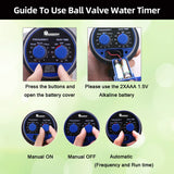 YARDEEN Water Timer Electronic Hose Sprinkler Garden Irrigation Controller Two Dial,No Water Pressure Required