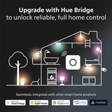 Philips Hue Smart Light Starter Kit - Includes (1) Bridge and (4) 75W A19 E26 LED Smart White and Color Ambiance Bulbs - Control with App - Compatible with Alexa, Google Assistant, and Apple HomeKit