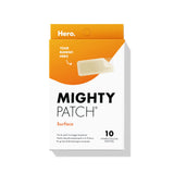 Mighty Patch Hero Cosmetics Surface Patch - Hydrocolloid Spot Patch for Body, Cheek, Forehead, and Chin (10 Count)