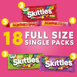 SKITTLES & STARBURST Chewy Candy Graduation Gifts, 18 Ct Bulk Box