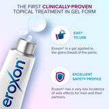 EROXON StimGel Treatment Gel for Erectile Dysfunction - Helps You Get an Erection Within 10 Minutes - Compatible with Latex Condoms and Lubricants - 4 Single Dose Tubes