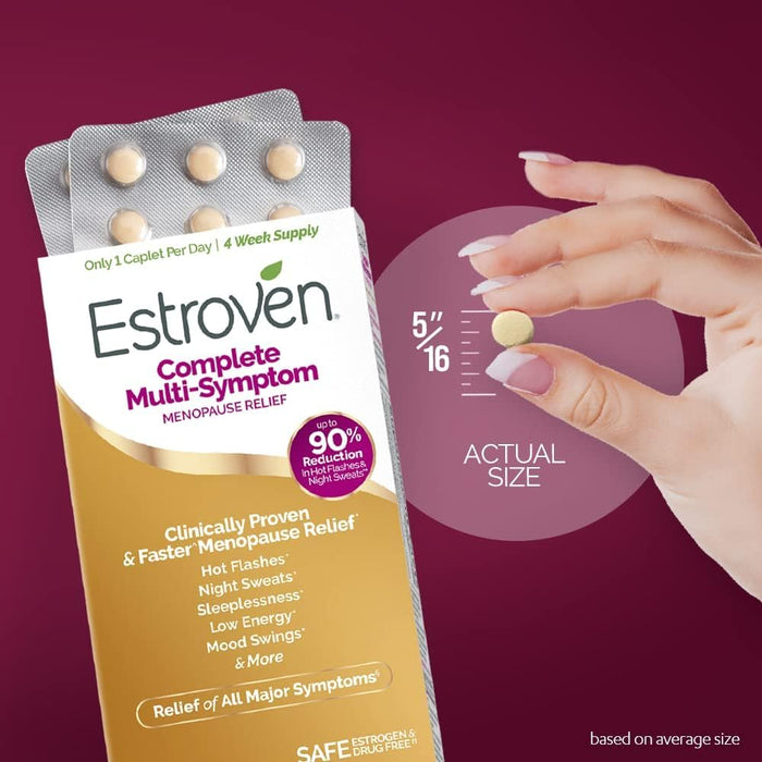 Estrogen - Value Size - 3 Month Supply - Complete Multi-Symptom Menopause Supplement for Women, 84 Ct., Clinically Proven Ingredient Provide Menopause Relief & Night Sweats & Hot Flash Relief