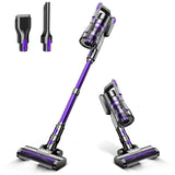 Tikom V700 Cordless Vacuum Cleaner with 450W 33Kpa Powerful Suction, Up to 50 Mins Runtime, 1.3L Dust Cup, 6 in 1 Stick Vacuum Cleaner Good for Carpet, Pet Hair, Hard Floor, Purple