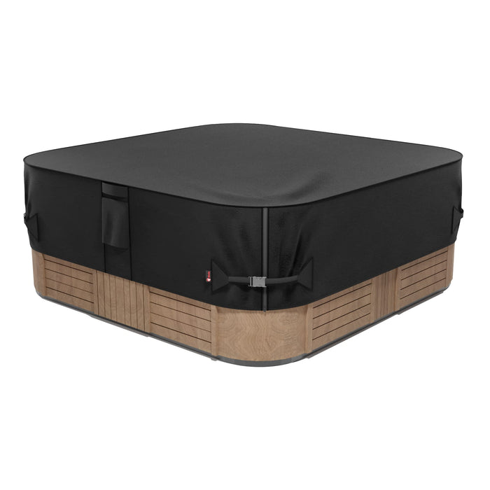 iBirdie Outdoor Waterproof Hot Tub Cover 78 x 78 inch fit 76 x 76 or 75 x 75 or 77 x 77 Square SPA 600D Heavy Duty Weatherproof Protectors Protective Cover Cap
