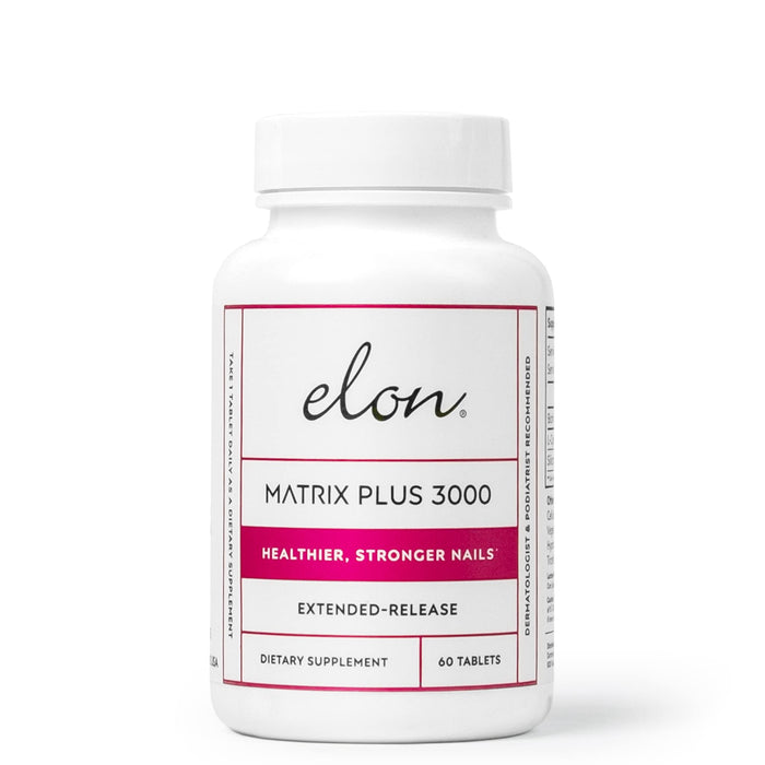 Elon Matrix Plus 3000 Biotin Vitamins for Nail Repair Strengthening and Growth (60 Day Supply)